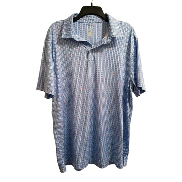 Member's Mark Other - Members Mark Stretch Active Performance Polo Golf Casual Shirt Mens Large Blue